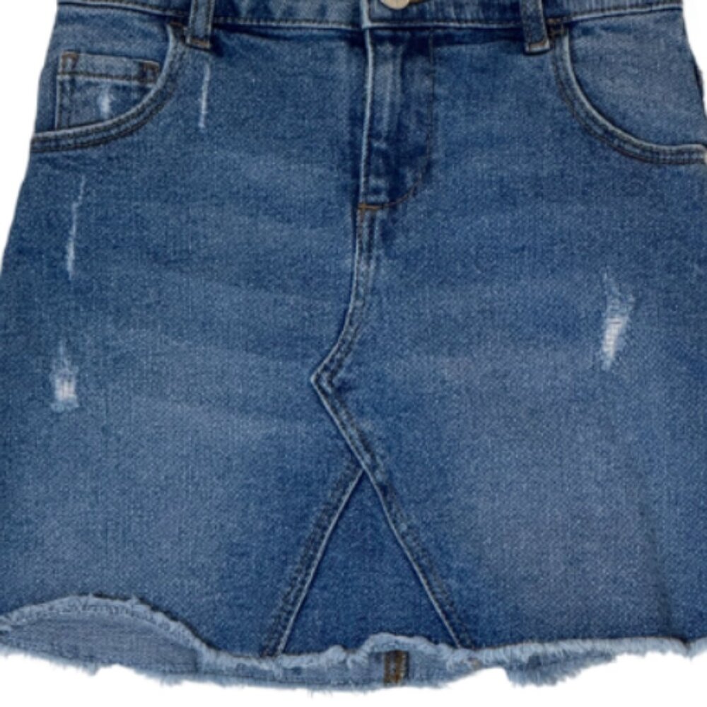 Girl's Blue Demin Skirt Size 5-6 years - Picture 3 of 4